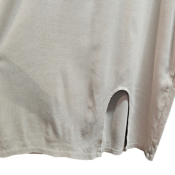 Young Fabulous & Broke Sage Green Ribbed Long Sleeve Bodycon Midi Dress Large - Picture 6 of 13